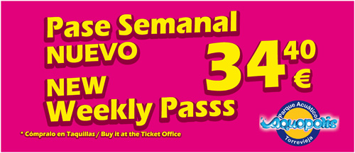 Nuevo Pase Semanal / New Weekly Pass